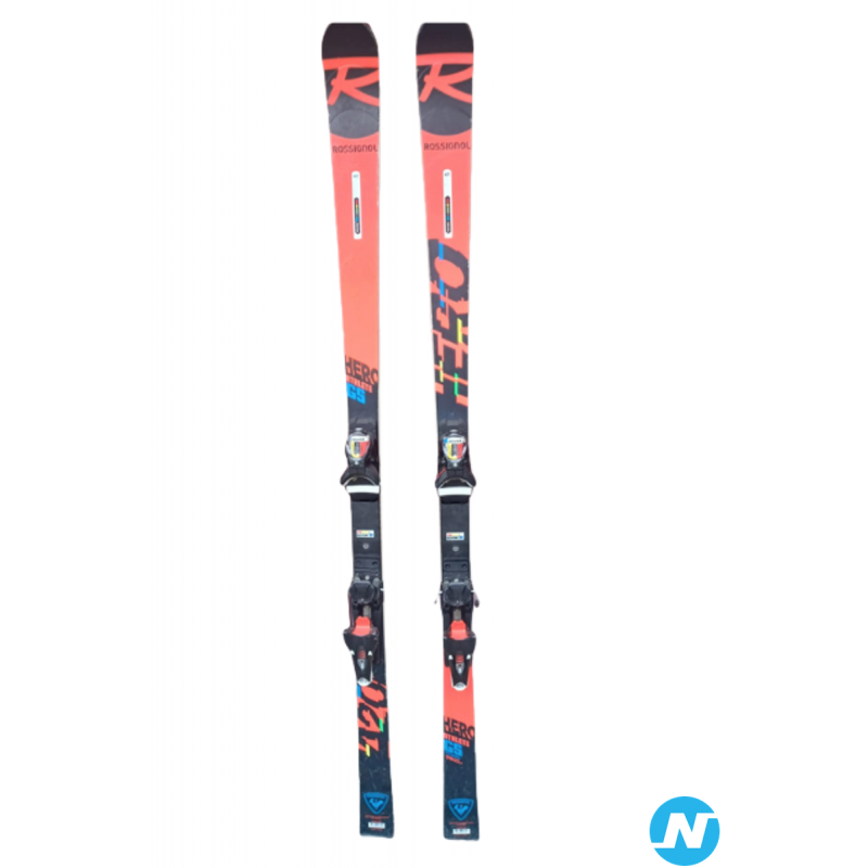 Skis de géant Rossignol Hero Athlete GS en 170 + fixations Look SPX12