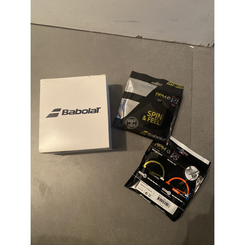 Cordage Raquette Wilson Sensation Rouleau 12,2m - Multifilaments Confort Bras, Diamètre 1.35mm