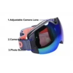 Masque de ski 4 k connecté