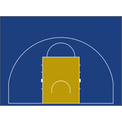 Terrain de basket 15m x 11m