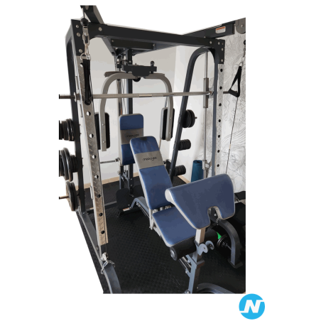 Banc De Musculation Smith Machine Cobra Moovyoo - Avec Poids 20kg, 15kg, 10kg