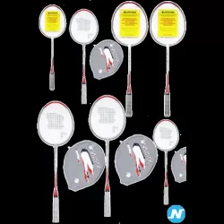 Lot raquettes badminton burton