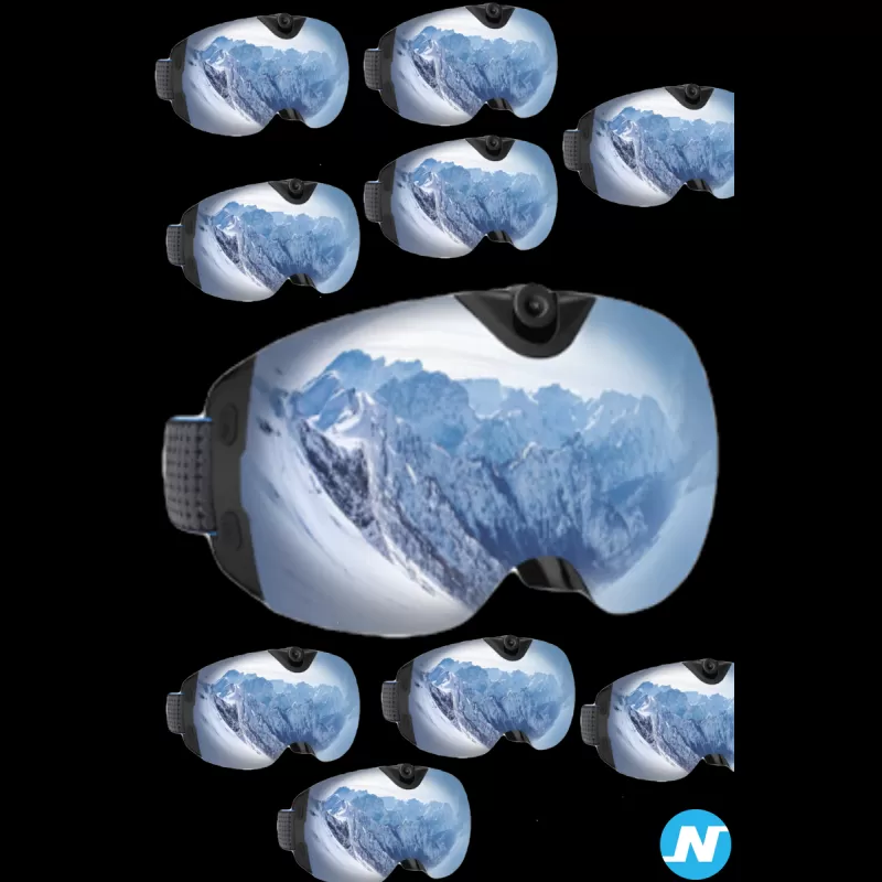 lot 10 masques ski connecté 4K