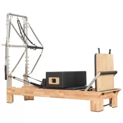 Pilates reformer avec tour en bois