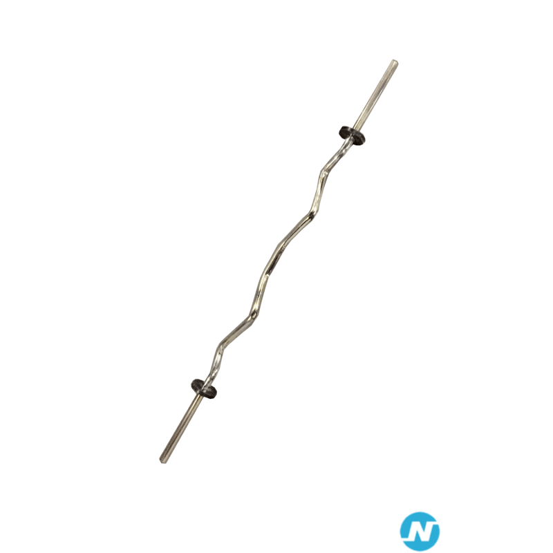 Barre de musculation Curl Technogym 10kg avec bague de serrage Barre de musculation Curl Technogym 10kg avec bague de serrage