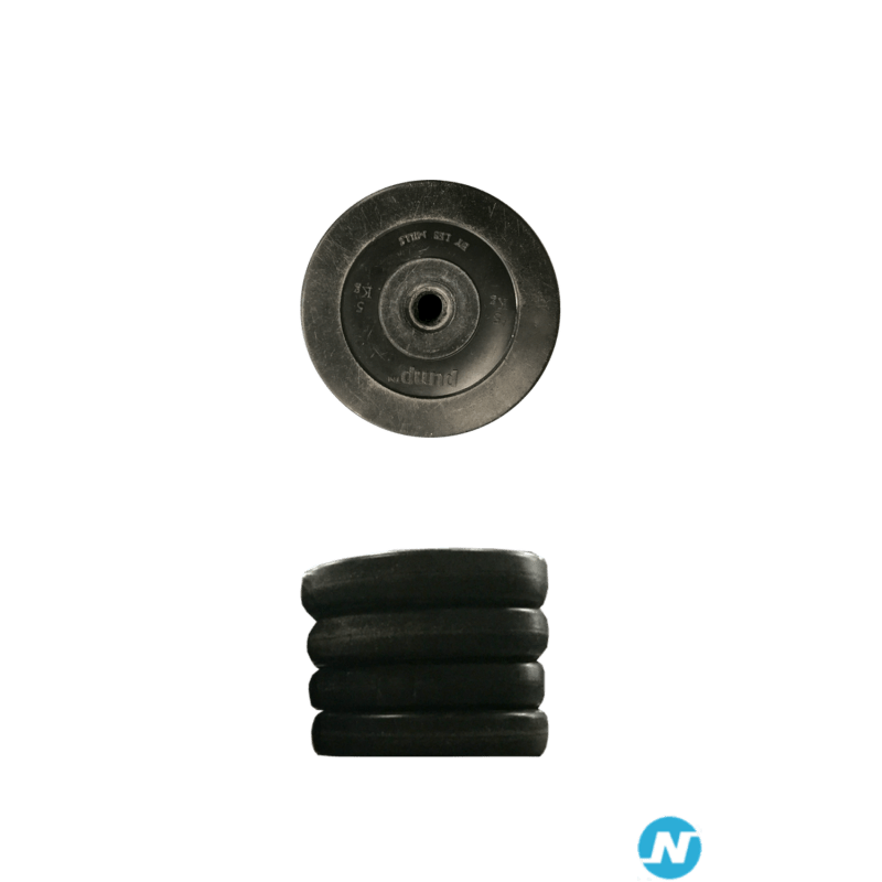 Lot de 8 disques LesMills de 5kg noir Lot de 8 disques LesMills de 5kg noir