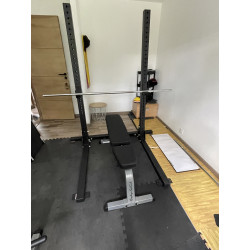 Rack squat avec banc inclinable