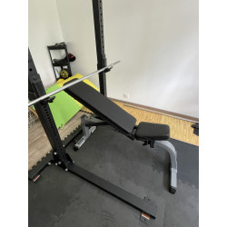 Rack squat avec banc inclinable