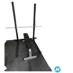 Rack squat avec banc inclinable