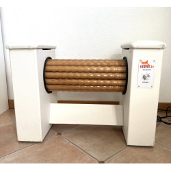 Appareil rouleaux en bois pour de massage électrique