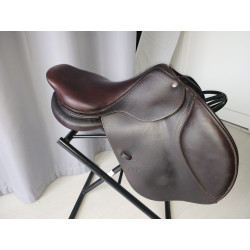 SELLE EQUITATION D'OBSTACLE / CSO - CWD - 2Gs - 17,5 pouces - Cuir véritable