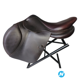 SELLE EQUITATION D'OBSTACLE / CSO - CWD - 2Gs - 17,5 pouces - Cuir véritable