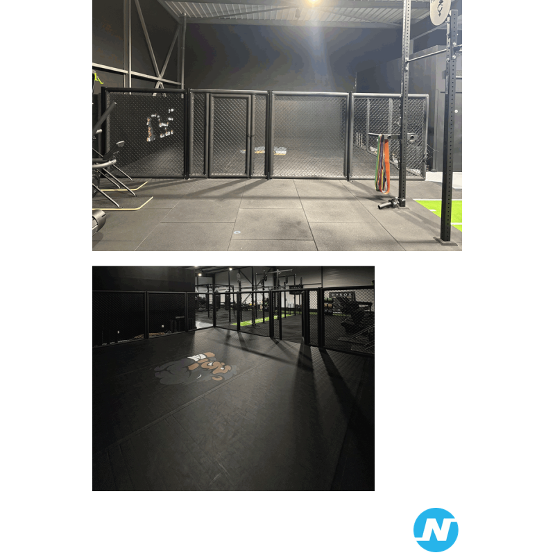 Zone de combat MMA de 49m2 - Flexiroll/cages MMA