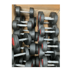 Lot d'haltères Ziva rouge 10 à 50 KG