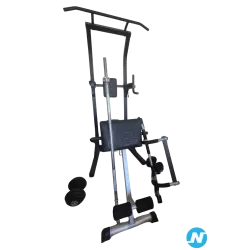 Home Gym complet – chaise romaine + banc + poids