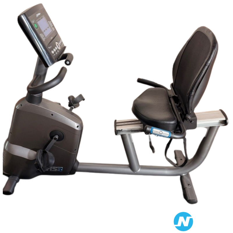 Vélo de fitness professionnel semi-allongé "LifeFitness RS"3 quasi-neuf (Belgique)
