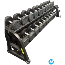 Lot dumbbells 4 à 36 kg Technogym