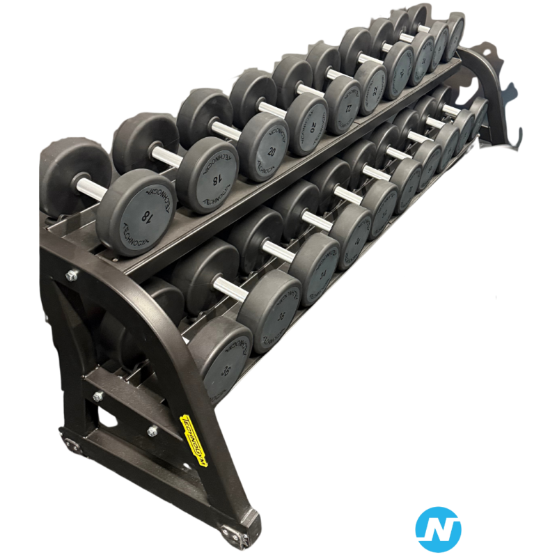 Lot dumbbells 4 à 36 kg Technogym