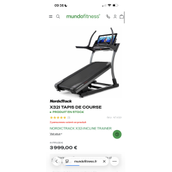 X32I TAPIS DE COURSE - NordicTrack