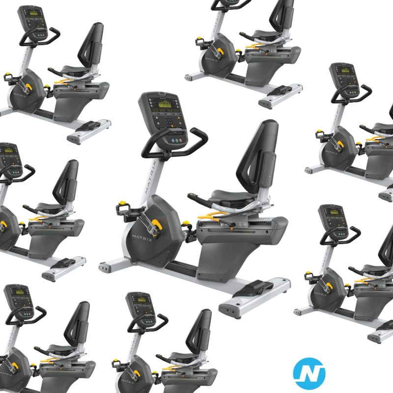 LOT DE 12 MATRIX RECUMBENT CYCLE R3xe RECONDITIONNÉS et GARANTIS