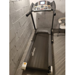 Ensemble Tapis de course + banc de musculation avec barre et poids + vélo elliptique + Stepper