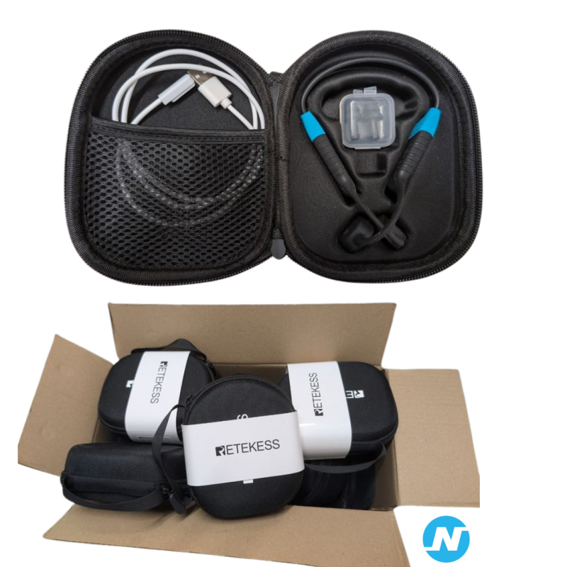 NATATION, SPORTS AQUATIQUES - Pack complet 1 émetteur + 10 casques audio récepteurs TT120 IP68, Retekess