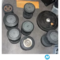 lot haltères technogym