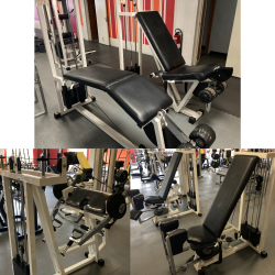 LOT COMPLET DE SALLE DE SPORT PROFESSIONNELLE TECHNOGYM & STAR TRAC