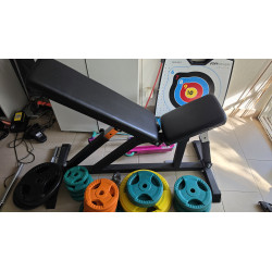 Banc de musculation multi-positions, noir