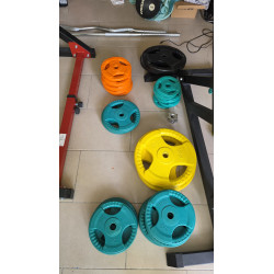 Disques de poids olympique en caoutchouc 102,5 kgs