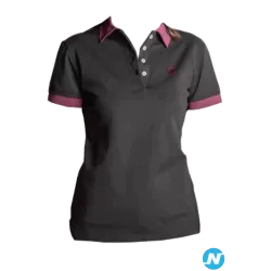 Lot de 236 Polos Femme – noir / aubergine (vente à l'unité ou en lot réduit possible)