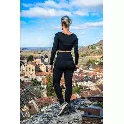 Legging Noir Femme Taille L