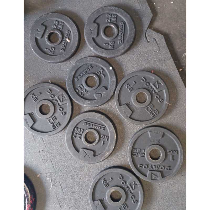 Poids et barres de muscu d’occasion à petit prix