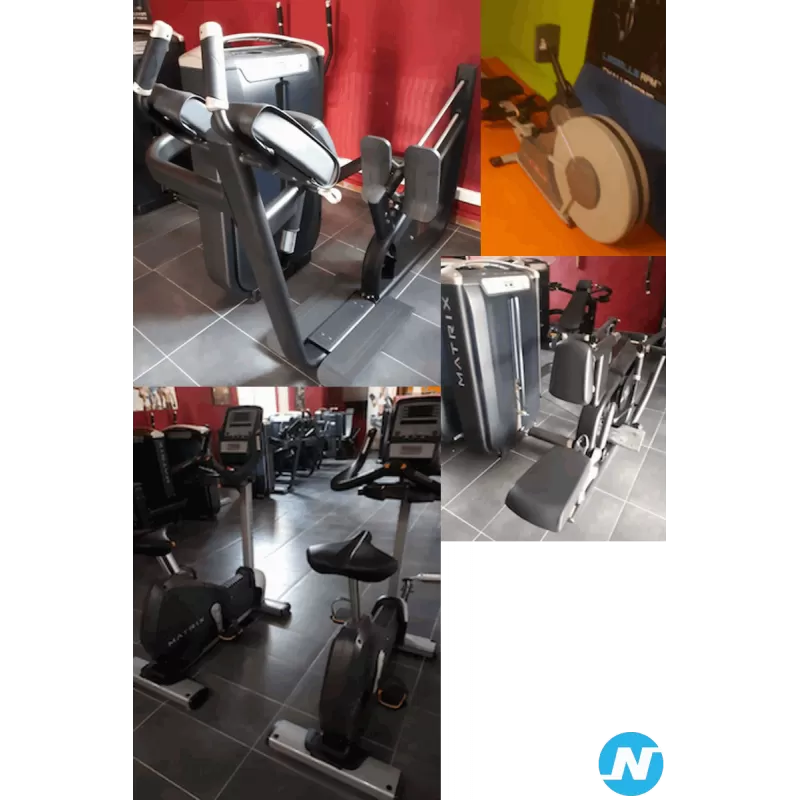 LOT DE MATERIEL DE FITNESS ET MUSCULATION MATRIX