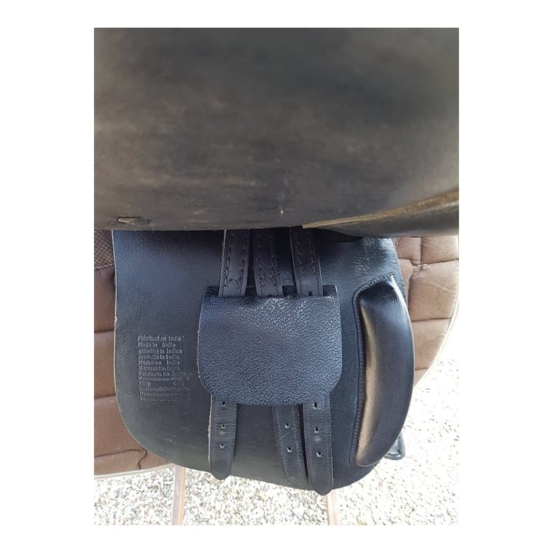 AMORTISSEUR CHEVAL ET PONEY MOUTON SYNTHETIQUE MARINE 500 FOUGANZA